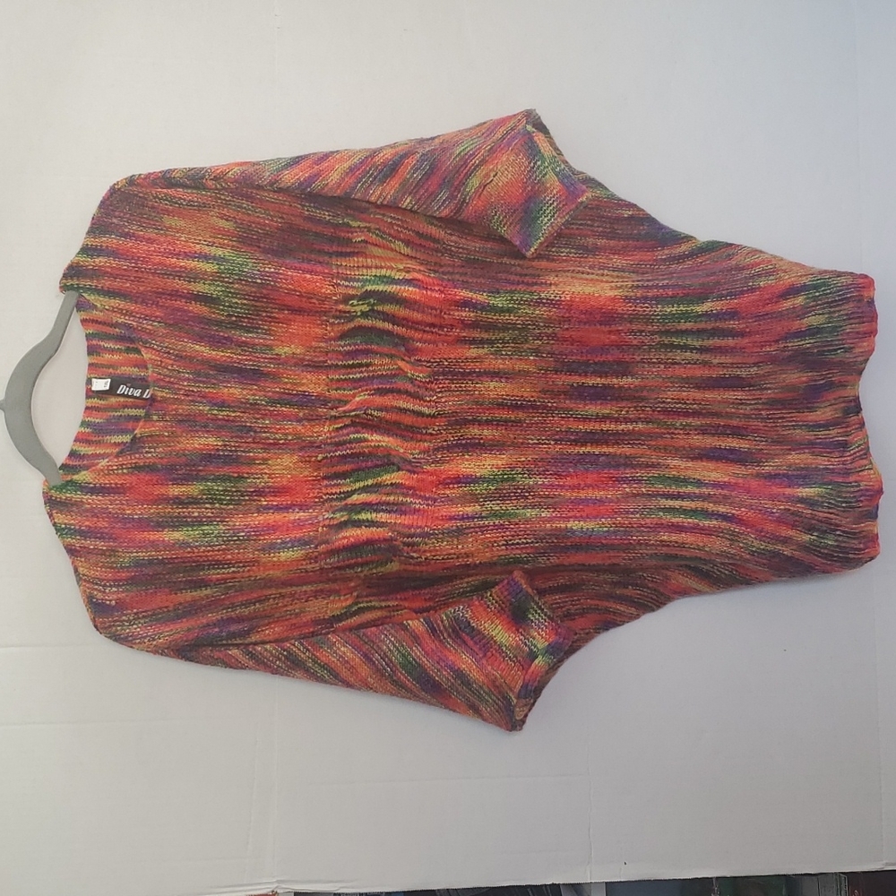 Colorful Women's Sweater - Crew Neck